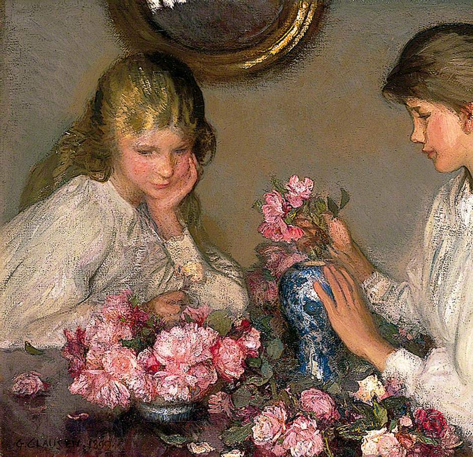 Children and Roses