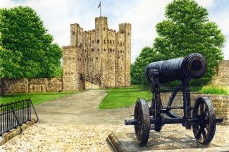 Rochester Castle and Cannon