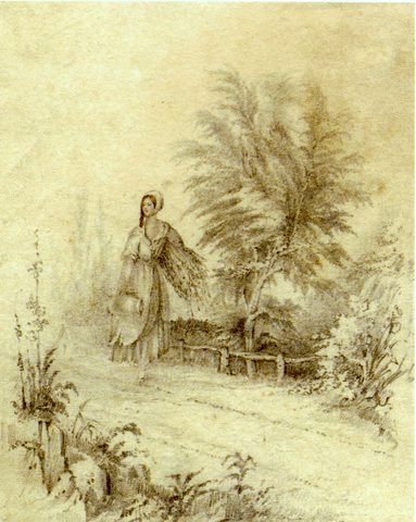 Country Girl with Pitcher and Brushwood