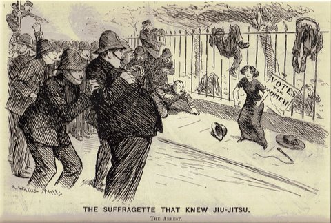 The Suffragette that Knew Jiu-Jitsu. The Arrest