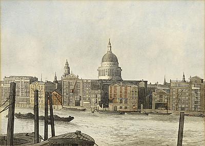 St. Pauls Cathedral from the South Bank of the Thames