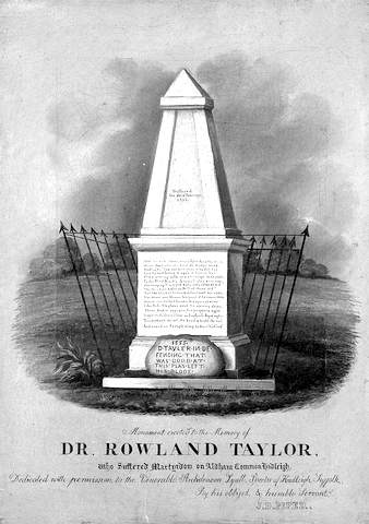 Monument to Dr Roland Taylor