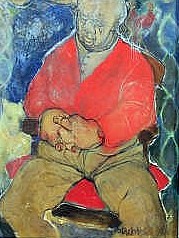 'Les' Portrait of a Seated Man