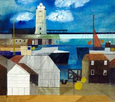 Tollesbury, coastal scene with tower