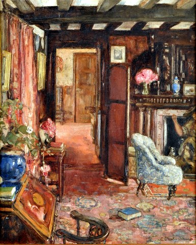 Cottage Interior with a seated Girl