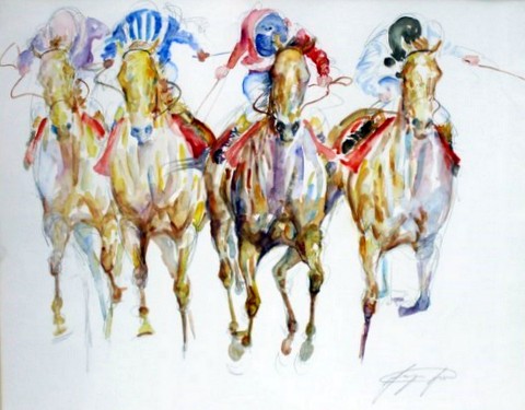 Jockeys and Horses