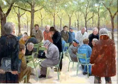 Chess Players in the Luxemburg Gardens