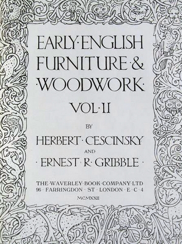 Early English Furniture & Woodwork